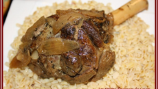 Souris d'agneau confites et gingembre