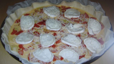 Tarte au chèvre et au saumon