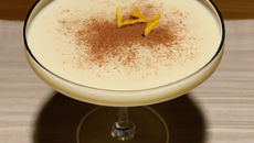 Cocktail au lillet blanc, gin, crème de cacao et citron