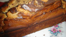 Pain d'épices marbré au chocolat