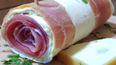 Roulé de jambon, fromage