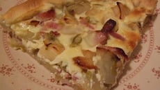 Tarte endives pommes lardons