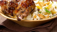 Travers de porc grillé au carvi, riz aux noix de cajou