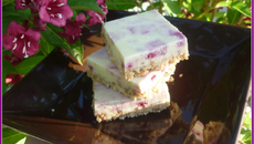 Carrés sans cuisson chocolat et framboises