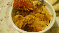 Crumble de tomates et olives