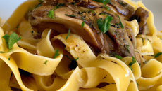 tagliatelles au foie gras