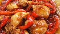 Poulet en croute de piments