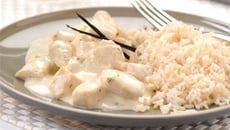 Ragoût oriental de poulet au Philadelphia aromatisé de vanille et de cardamome