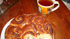 Chinois à la crème d'amande et au chocolat