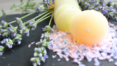 Billes de melon au parfum de lavande