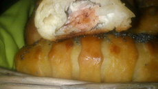 Petits pains farcis au saumon et sa crème fromagère aux noix