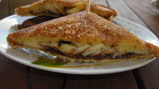 Croques monsieur aux poires et nutella