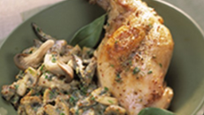 Lapin à la crème de moutarde et champignons