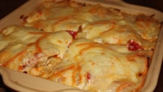 Gratin chorizo raclette