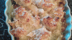 Crumble de poires au roquefort