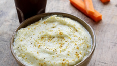 Dip poireaux chèvre et curry