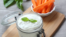 Dip ricotta et basilic