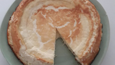 Gâteau léger au fromage blanc et à la noix de coco