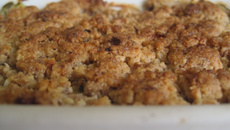 Crumble de courgettes aux noix