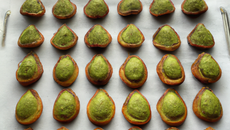 Mini madeleines pesto verde et pesto rosso