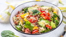 Salade de quinoa aux légumes croquants