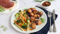 Dés de Magret de Canard à la plancha et chutney melon