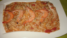 Risotto crevettes et curry