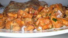 Sauté de mouton aux girolles et au calvados