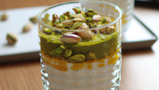 Verrine de Brillat-Savarin aux pistaches