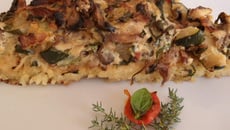 Quiche aux courgettes et aux champignons