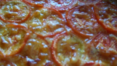 Tarte à la tomate et au saumon