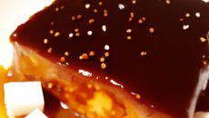 Mi cuit au chocolat au lait et caramel au beurre salé