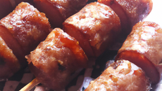 Brochette de petits boudins