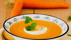 Velouté de carottes au chèvre