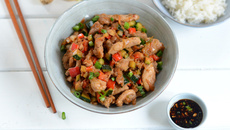 Porc sauté aux légumes