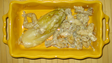 Cuisses de grenouille aux endives