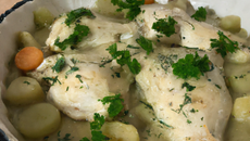 Blanquette de chapon au four