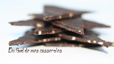 Triangles de chocolat épicés et salés