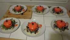 Cassolette de saint jacques sauce moutarde douce