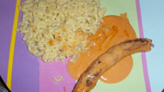 Saucisses au coulis de tomates
