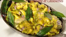 Lapin aux champignons sauce au safran