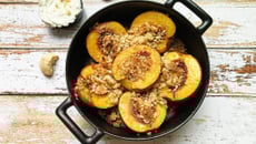 Crumble de nectarines aux amaretti