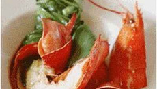 Homard rôti, jus de presse au Banyuls et bergamote - Sucrine du Berry au caramel d'agrumes