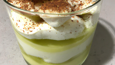 Tiramisu coco-citron vert
