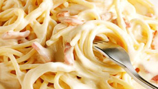 Spaghetti Carbonara au Philadelphia