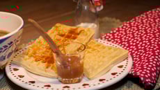 Gaufres à la crème de caramel au beurre salé