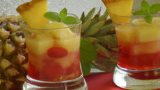 Compote ananas fraise