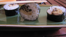 Maki végétarien (champignon - omelette)