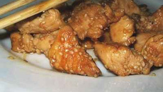 Poulet au graine de sésame et au miel