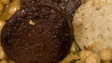 Les deux boudins aux pois chiches